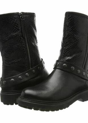 Ботильоны женские geox womens d asheely g biker boots black
