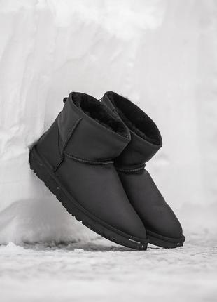 Зимові жіночі уггі ugg classic mini (хутро) 36-37-38-39