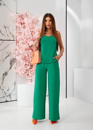 Літній костюм 💗 штани та топ на  бретелях