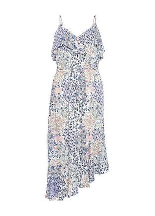Платье сарафан с пояском в цветочный принт2 фото
