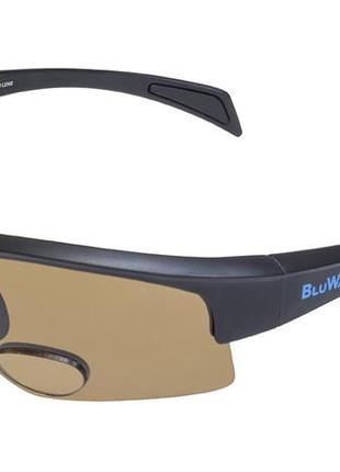 Бифокальные поляризационные очки bluwater bifocal-2 (+2.5) polarized (brown) коричневые1 фото