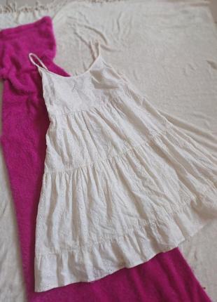 Платье сарафан летний мини прошва кроше3 фото