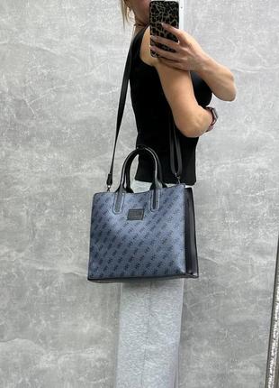 Сірий - формат а4 - три окремих відділи - стильний та елегантний шопер (0547-6)