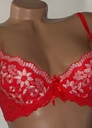 Уценка бюстгальтер lulola 75в 80в 85в   маленький пуш-ап красный лифчик 218375