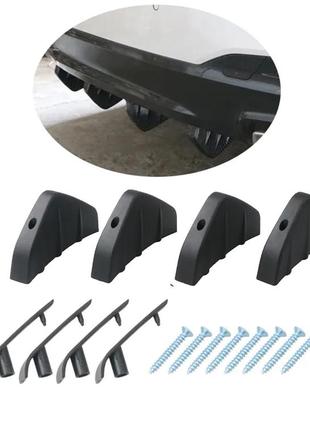 Накладки диффузоры на задний бампер great wall для защиты