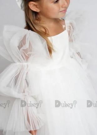 Белое платье для девочки4 фото