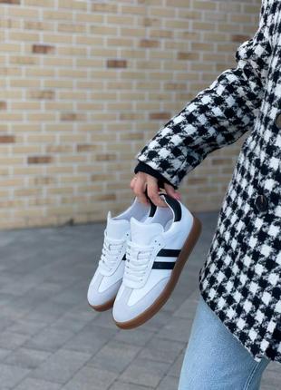 Кроссовки женские ditas k-44 белый/серый (весна-осень, кожа натуральная) (5385)