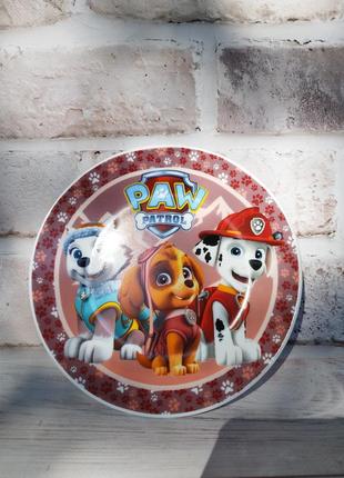 Детский набор столовой посуды щенячий патруль стеклокерамика 3 предмета3 фото