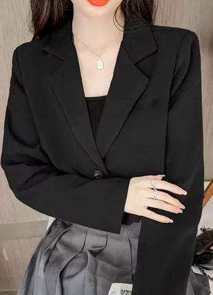 Піджак укорочений з підкладкою2 фото