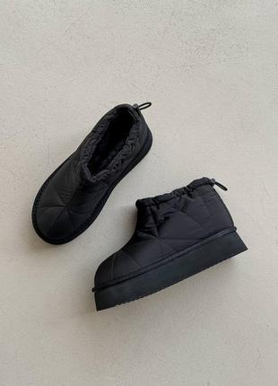 Дутики черные женские зимние