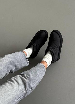 Дутики черные женские зимние