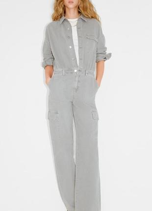 Джинсовый комбинезон zara