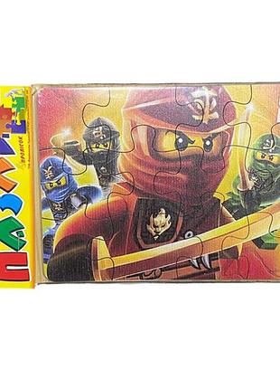 Дерев'яний пазл "нинзяго 1"