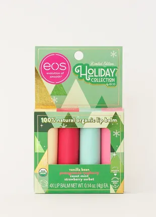 Набір бальзамів для губ eos 100% natural & organic