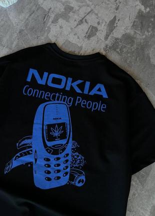 Чёрная футболка nokia1 фото