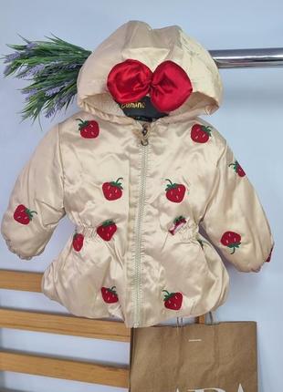 Курточка для девочки на искусственной овчине