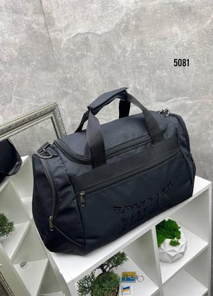 Чорний ev - дорожньо-спортивна вмістка сумка на блискавці з безліччю кишенями (5081)