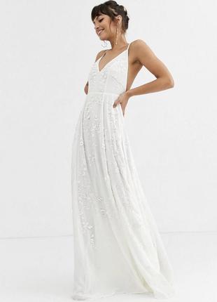 Asos біла максі сукня 2