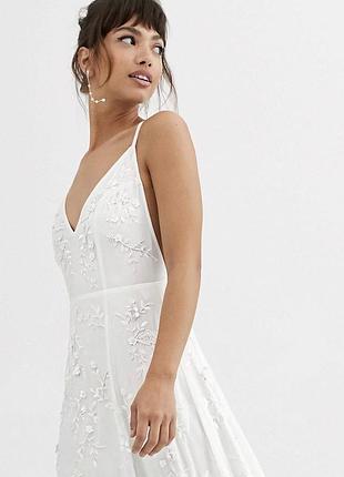 Asos біла максі сукня 4