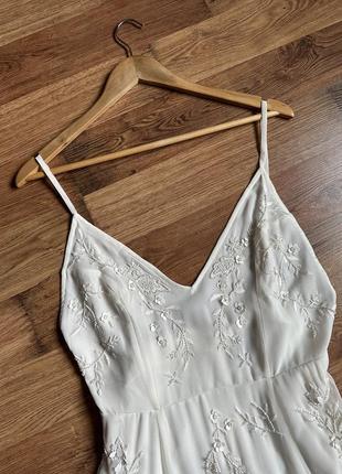 Asos біла максі сукня 9