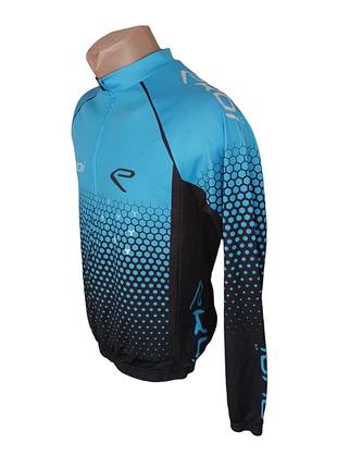 Синій ekoi team чоловічий/жіночий для гірського велосипеда кофта футболка з довгим рукавом джерсі