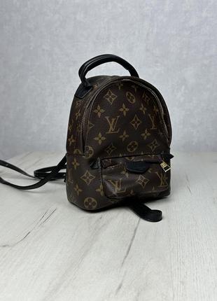 Жіночий рюкзак Louis Vuitton Monogram Wallet Black Ganebet Store, натуральна шкіра + канва