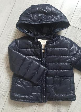 Теплая куртка с капюшоном zara внутри мех