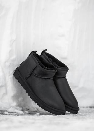 Зимові жіночі уггі ugg classic ultra mini (хутро) 36-37-38-39-40
