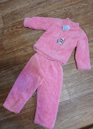 Теплая пижама на девочку 3р