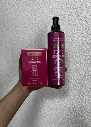 Набір парфум + лосьйон moschino toy 2 bubble gum