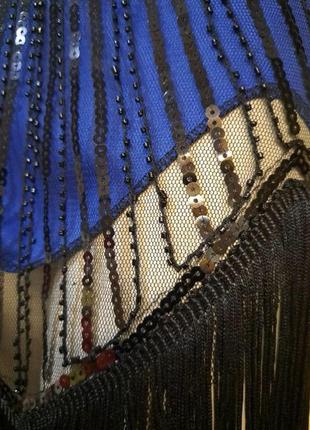 Сукня плаття з бахромою паєтками в стилі гетсбі,гангстер чикаго вечірка в стилі...