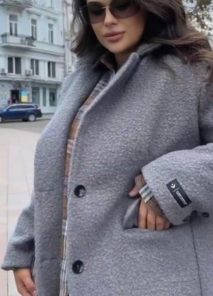 Пальто коротке букле4 фото