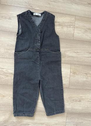 Джинсовый комбинезон zara