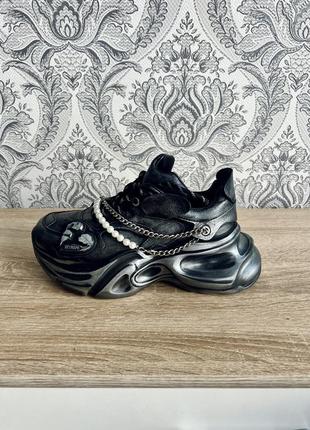 Кроссовки женские, кожаные, miraton в стиле balenciaga