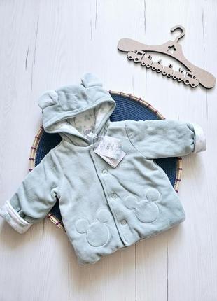 Кофта теплая для малышей 62см, 3-6месяц, ovs, куртка демисезонная детская для младенца, кофта плюшевая для мальчиков/девочек