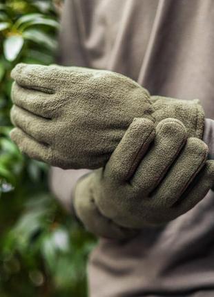 Зимние мужские перчатки pobedov gloves double kha