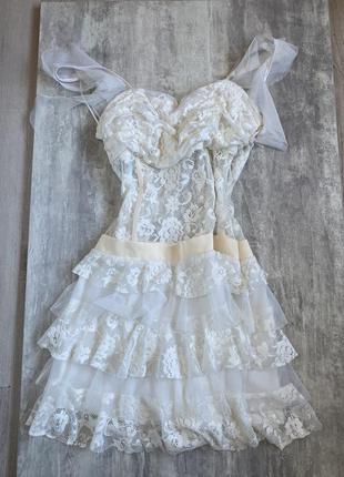 Платье кружевное лолита y2k dollskill