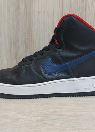 Кожаные кроссовки nike air force 1 by you black оригинал