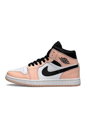 Nike air jordan 1 retro pink mid1 фото