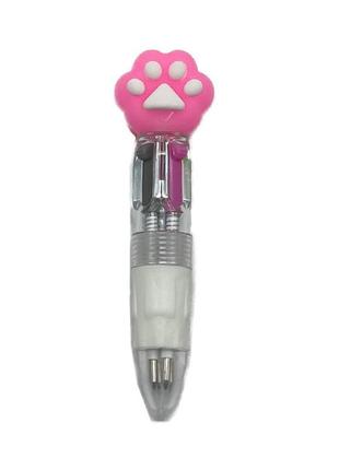 Детская шариковая мини ручка "лапка" 881-2sp белый