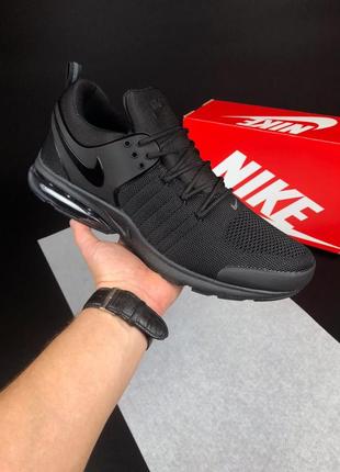 Чоловічі кросівки nike air presto flyknit black / чоловічі кросівки nike air presto чорний великий розмір