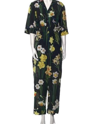 Комбинезон от dolce &amp;gabbana silk floral print jumpsuit