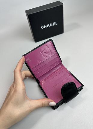 Кожаный кошелек chanel, номерной3 фото