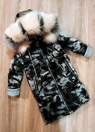 Зимове пальто для дівчинки 2
