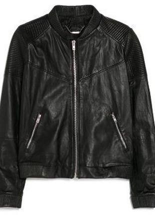 Шкіряна куртка манго, розмір s