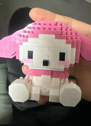 Конструктор лего фигурка зайчик my melody lego bricks sanrio hello kitty pompompurin pochacco cinnamoroll