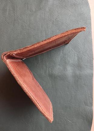 S кошель из натуральной кожи кошелёк под рептилию коричневый