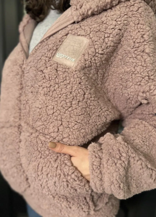 Кофта. куртка с капюшоном тедди 5 цветов 44-48,48-52, 52-56 sin818-648aве