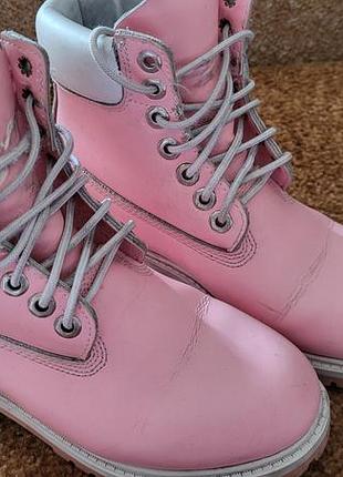 Тимберленды розовые,36 размер