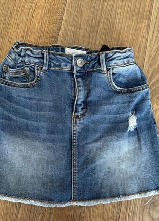 Джинсова спідниця zara 134р